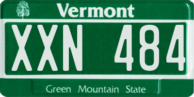 VT license plate XXN484