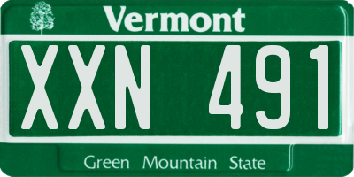 VT license plate XXN491