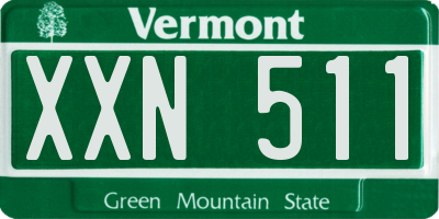 VT license plate XXN511