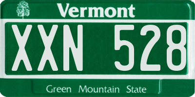 VT license plate XXN528