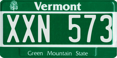 VT license plate XXN573