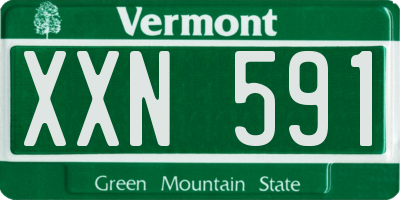 VT license plate XXN591
