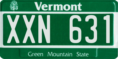 VT license plate XXN631