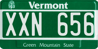 VT license plate XXN656