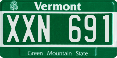 VT license plate XXN691