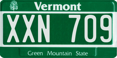 VT license plate XXN709