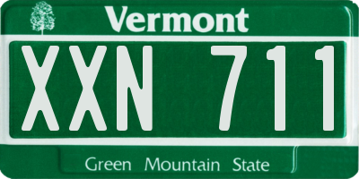 VT license plate XXN711