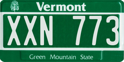 VT license plate XXN773
