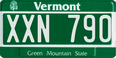 VT license plate XXN790