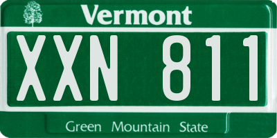 VT license plate XXN811
