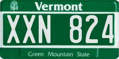 VT license plate XXN824