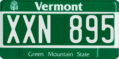 VT license plate XXN895