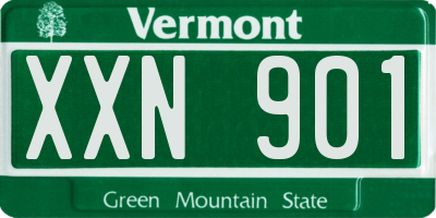 VT license plate XXN901