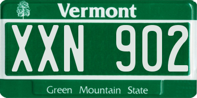 VT license plate XXN902