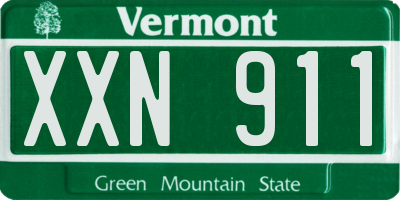 VT license plate XXN911