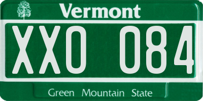 VT license plate XXO084