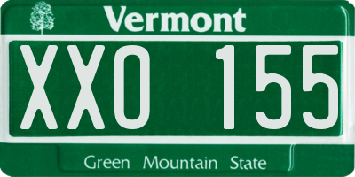 VT license plate XXO155