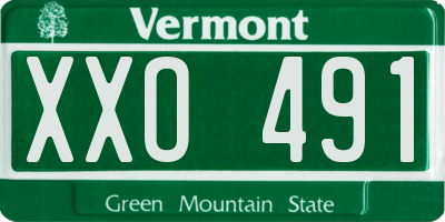 VT license plate XXO491