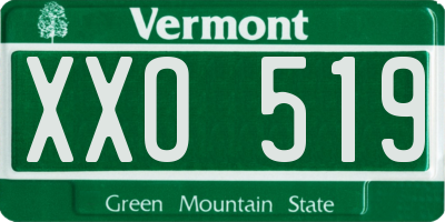 VT license plate XXO519