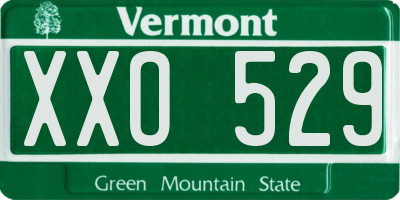 VT license plate XXO529