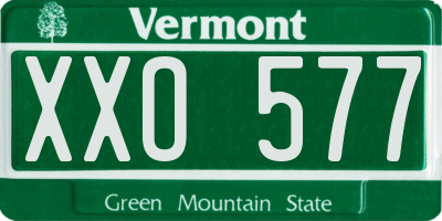 VT license plate XXO577