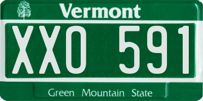 VT license plate XXO591