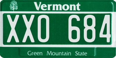 VT license plate XXO684