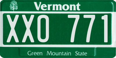 VT license plate XXO771