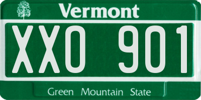 VT license plate XXO901