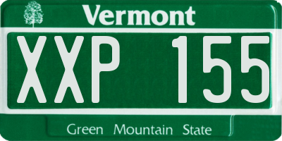 VT license plate XXP155
