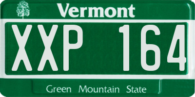 VT license plate XXP164