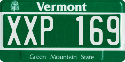 VT license plate XXP169