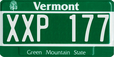 VT license plate XXP177