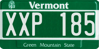 VT license plate XXP185