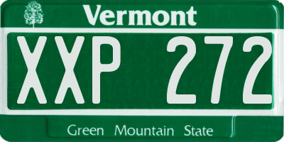 VT license plate XXP272