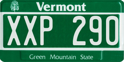 VT license plate XXP290
