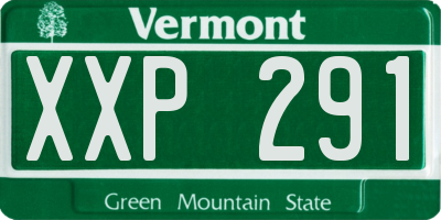 VT license plate XXP291