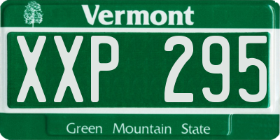 VT license plate XXP295