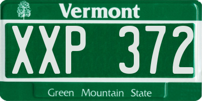 VT license plate XXP372