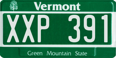 VT license plate XXP391