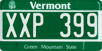 VT license plate XXP399
