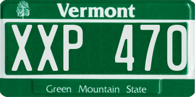 VT license plate XXP470