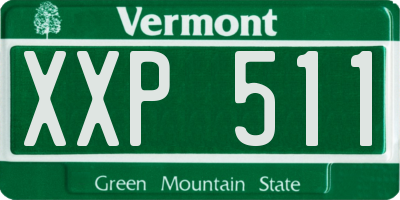 VT license plate XXP511