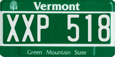 VT license plate XXP518