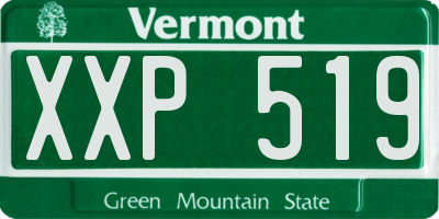 VT license plate XXP519