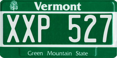 VT license plate XXP527