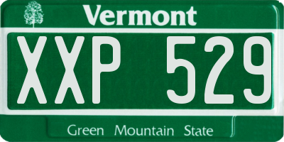 VT license plate XXP529