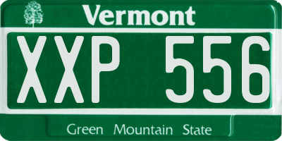 VT license plate XXP556