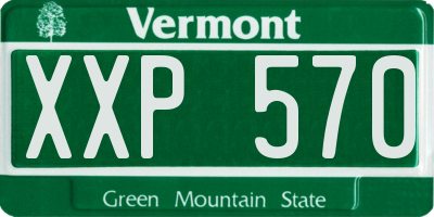 VT license plate XXP570