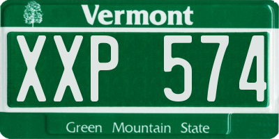 VT license plate XXP574